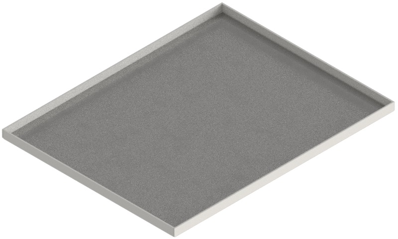 Produktbild UBK 401 151  -  Blind-Deckel zu UBK 400 mit Kante geschlossen aus ALU 2.5mm, 15mm Vertiefung